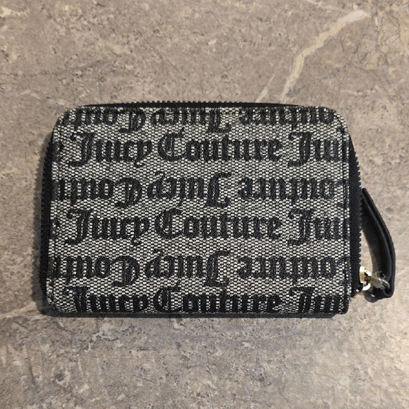 (J8) Juicy Couture Monogram Black and Gray Wallet - Picture 2 of 7